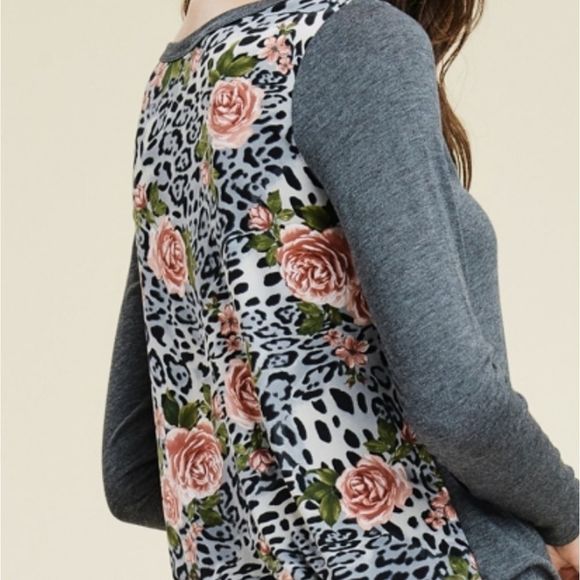 Animal Print With Solid Combo To - Picture 2 of 4